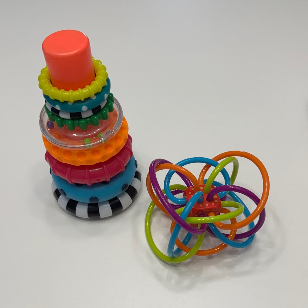 Colorful Stacking Rings and Ball Set